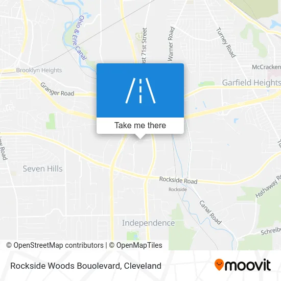 Rockside Woods Bouolevard map