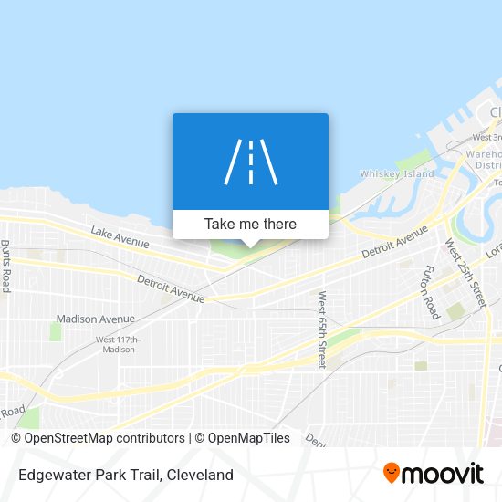 Edgewater Park Trail map