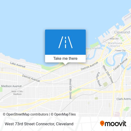 Mapa de West 73rd Street Connector