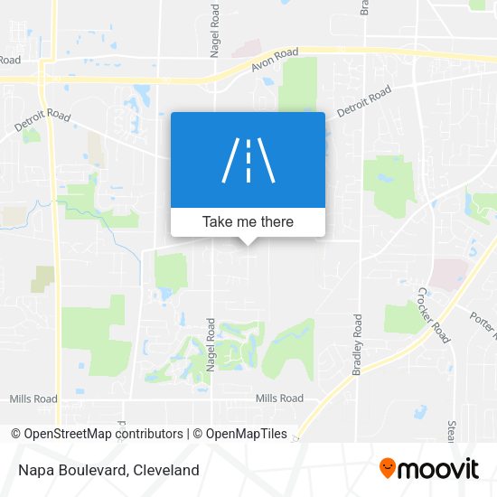 Mapa de Napa Boulevard