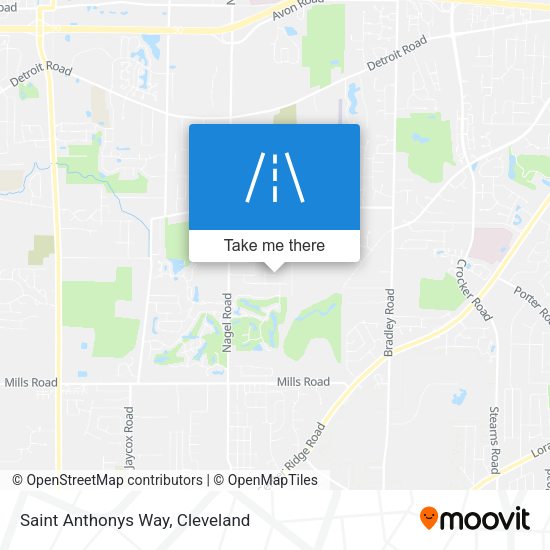 Saint Anthonys Way map
