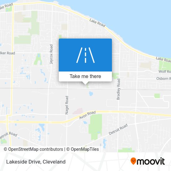 Mapa de Lakeside Drive