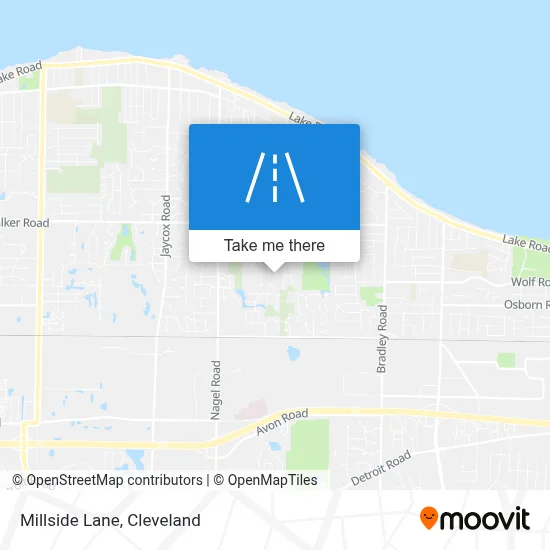 Millside Lane map