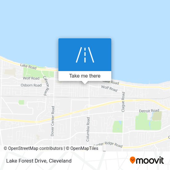 Lake Forest Drive map