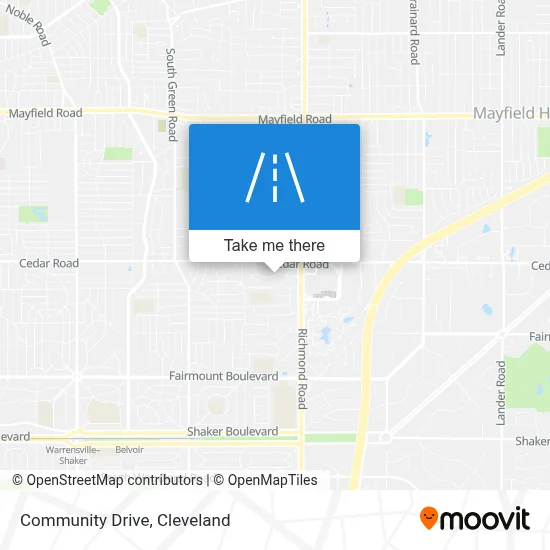 Community Drive map