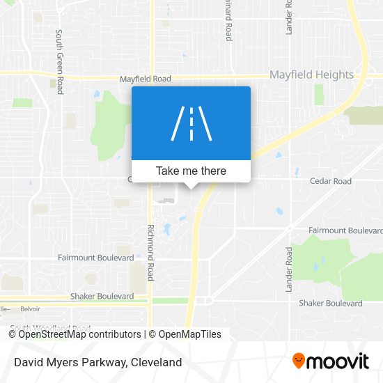 David Myers Parkway map