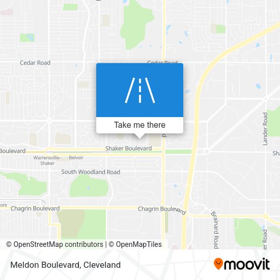 Mapa de Meldon Boulevard
