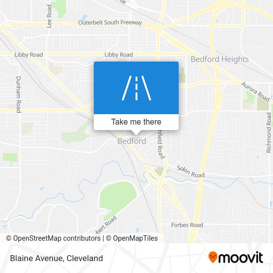 Mapa de Blaine Avenue
