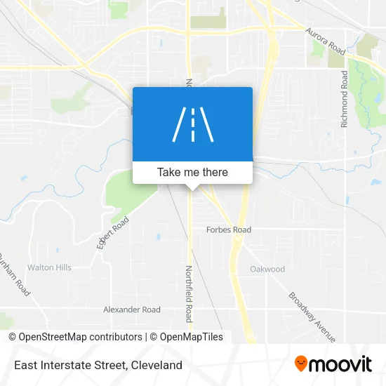 East Interstate Street map