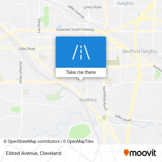 Mapa de Eldred Avenue