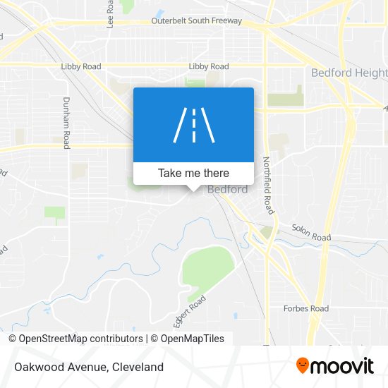 Mapa de Oakwood Avenue