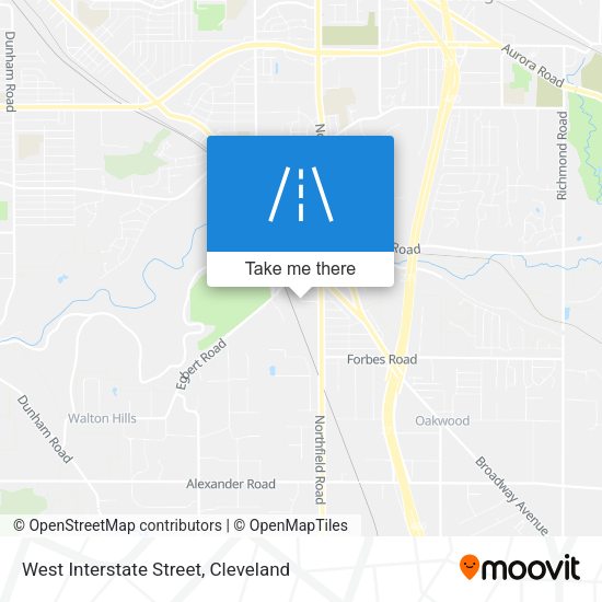 Mapa de West Interstate Street
