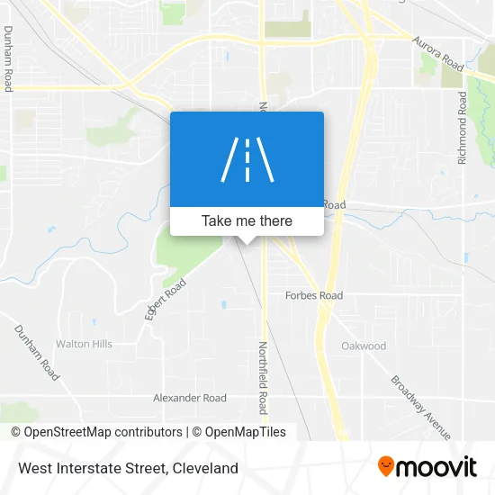 West Interstate Street map