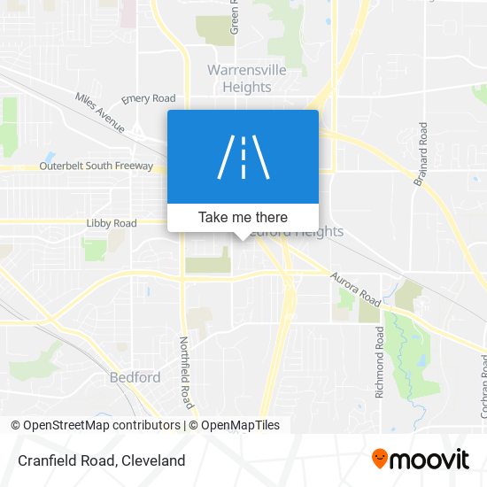 Mapa de Cranfield Road