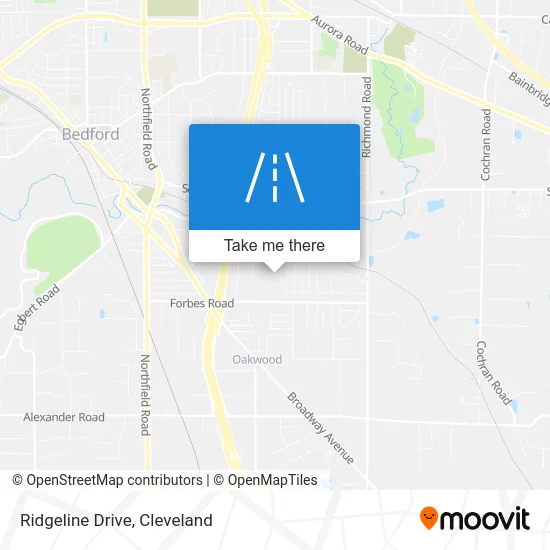 Ridgeline Drive map