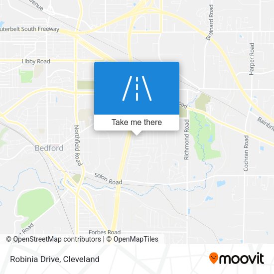 Robinia Drive map
