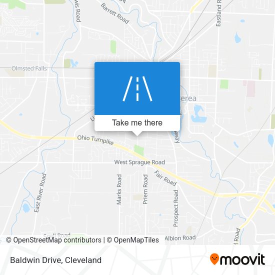 Mapa de Baldwin Drive