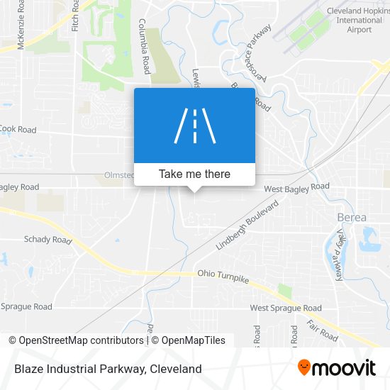 Blaze Industrial Parkway map
