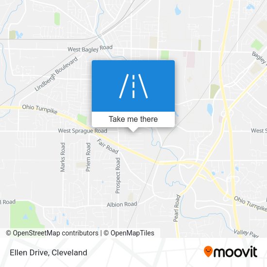 Mapa de Ellen Drive