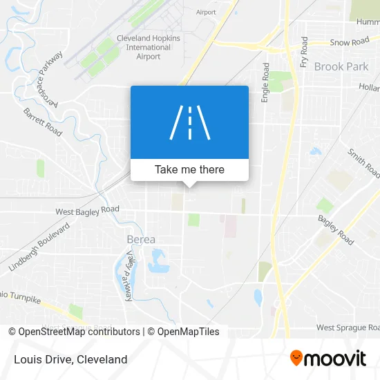Louis Drive map