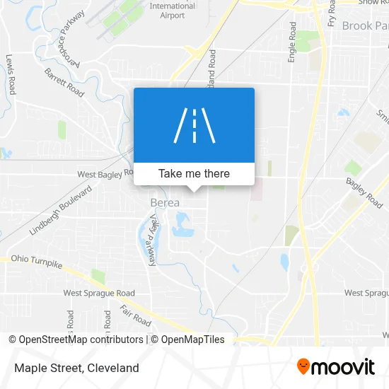 Maple Street map