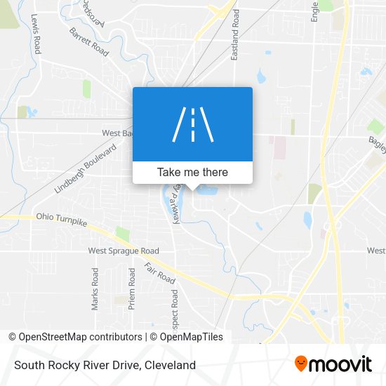 South Rocky River Drive map