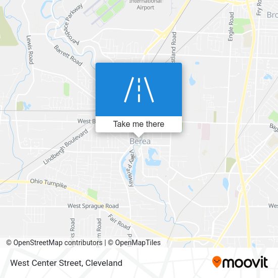 West Center Street map