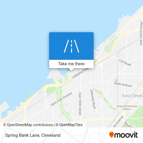 Spring Bank Lane map