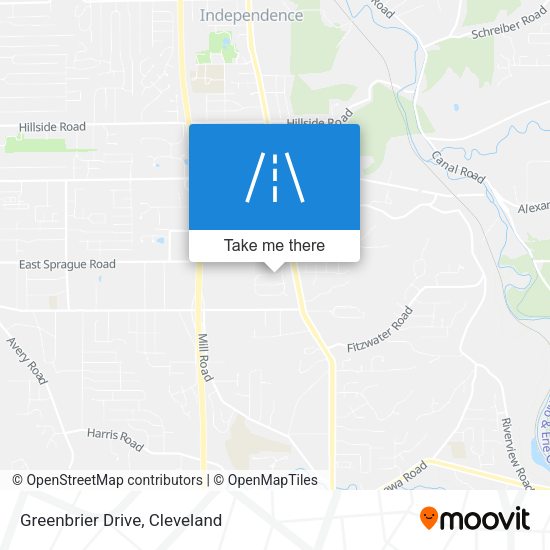 Mapa de Greenbrier Drive