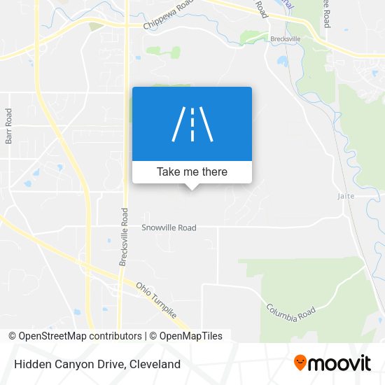 Hidden Canyon Drive map