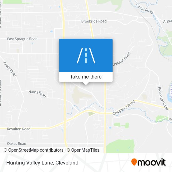 Hunting Valley Lane map