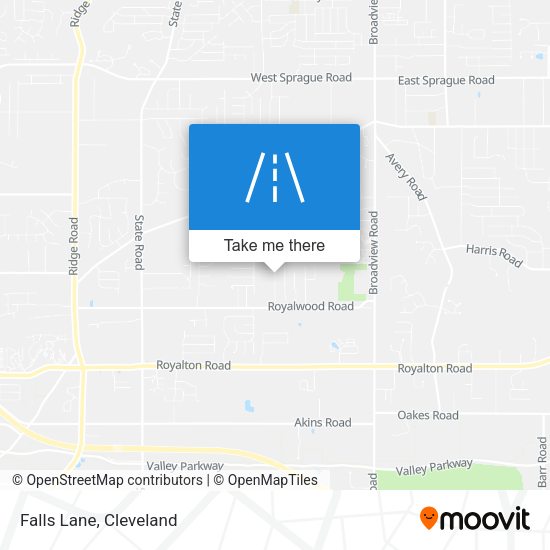 Mapa de Falls Lane