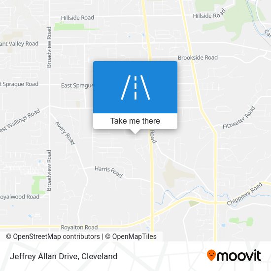 Mapa de Jeffrey Allan Drive