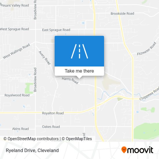 Mapa de Ryeland Drive