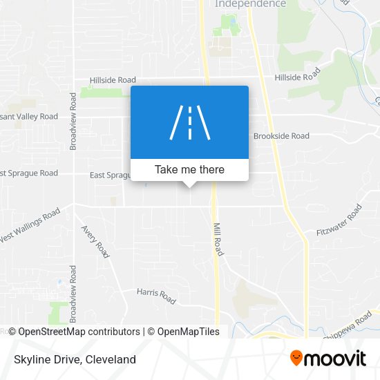 Mapa de Skyline Drive