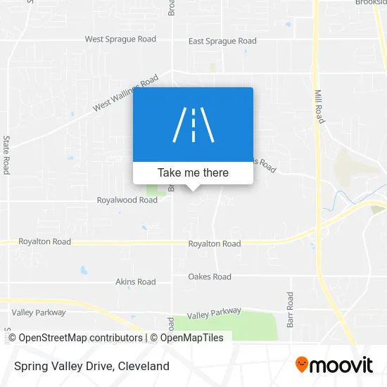 Spring Valley Drive map