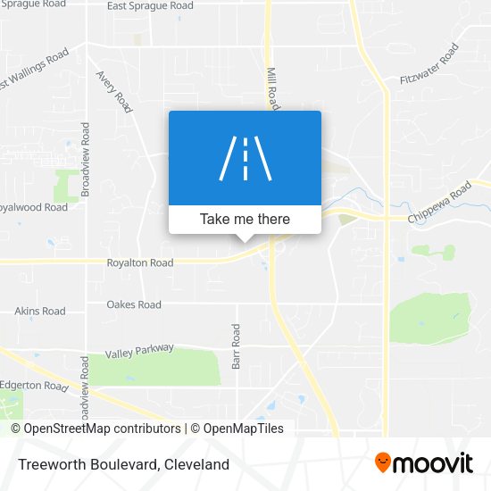 Treeworth Boulevard map