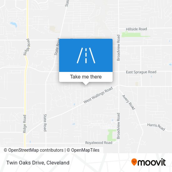 Mapa de Twin Oaks Drive