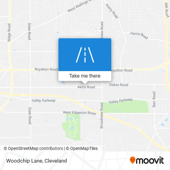 Woodchip Lane map