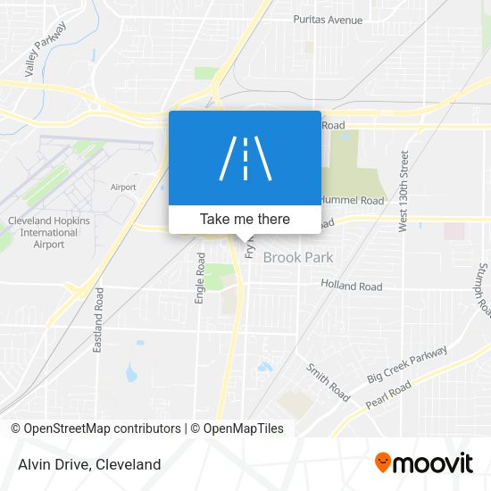 Alvin Drive map