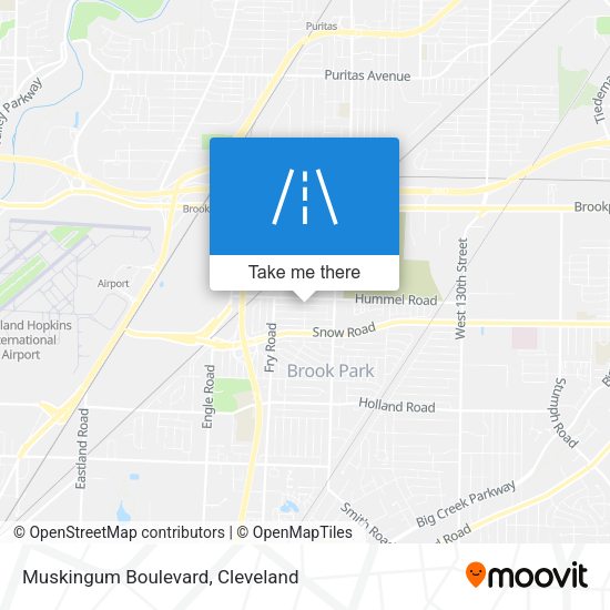 Muskingum Boulevard map