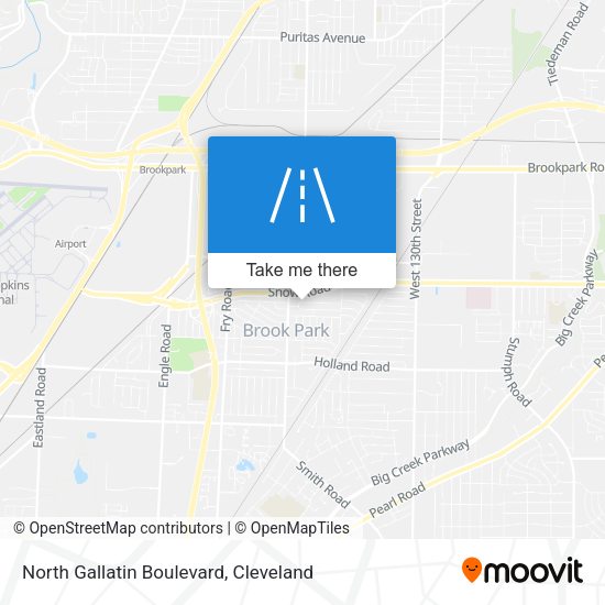 North Gallatin Boulevard map