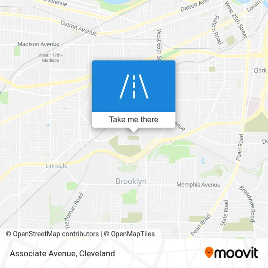 Associate Avenue map