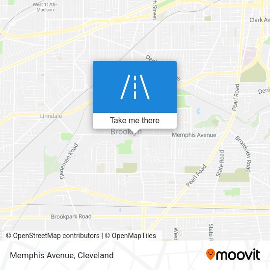 Mapa de Memphis Avenue