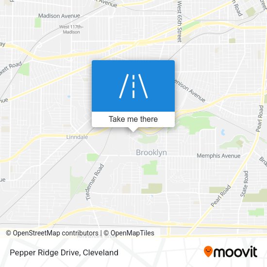 Mapa de Pepper Ridge Drive