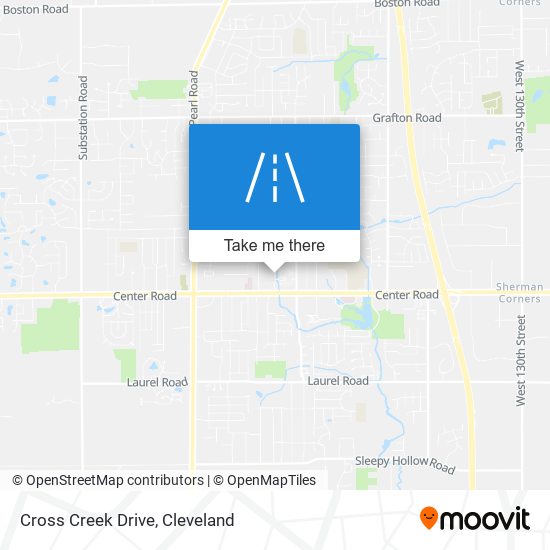 Cross Creek Drive map