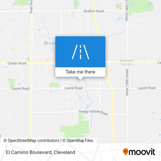 El Camino Boulevard map