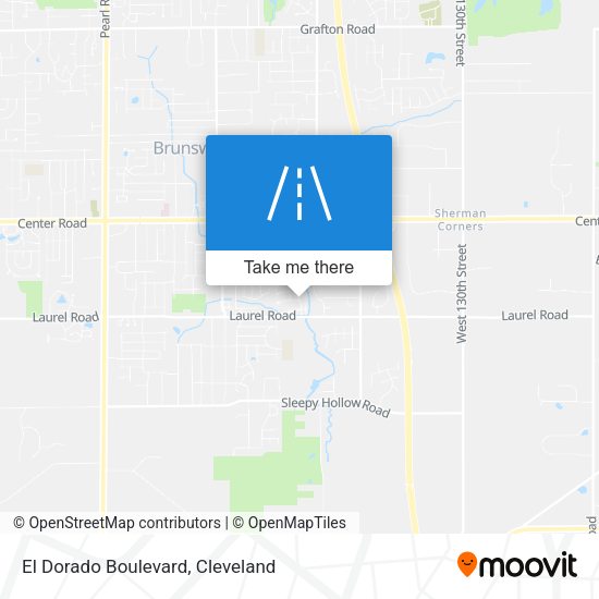 El Dorado Boulevard map