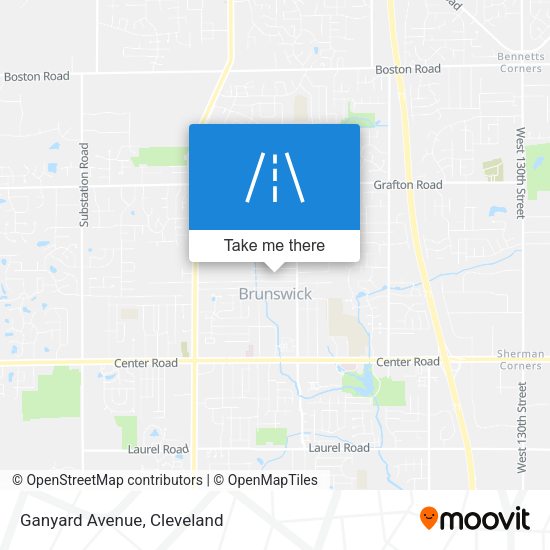 Mapa de Ganyard Avenue