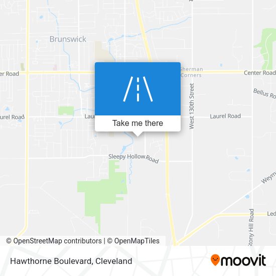 Hawthorne Boulevard map